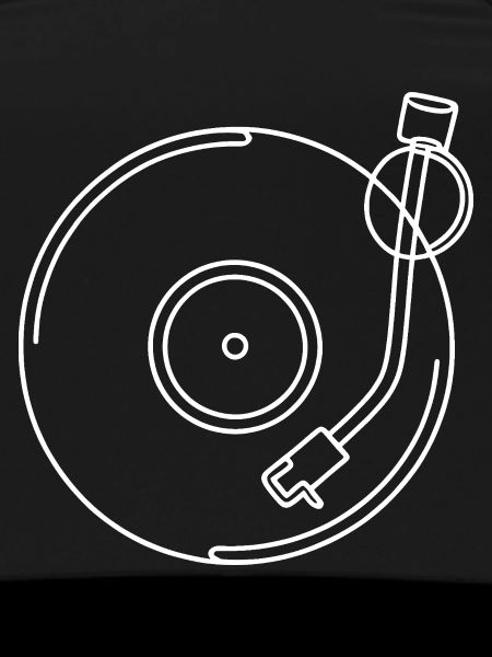 Schallplatten-Linienkunst