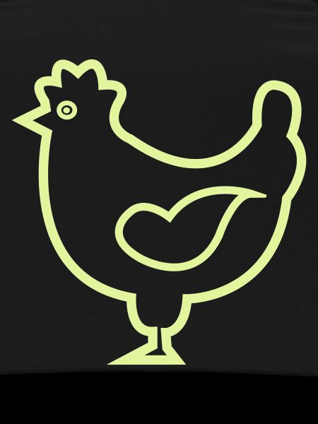Neon-Kontur Huhn Design