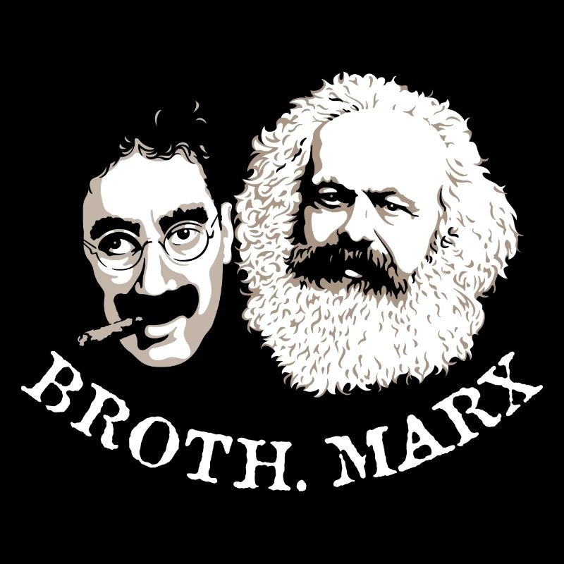 Frères Marx - typo blanche
