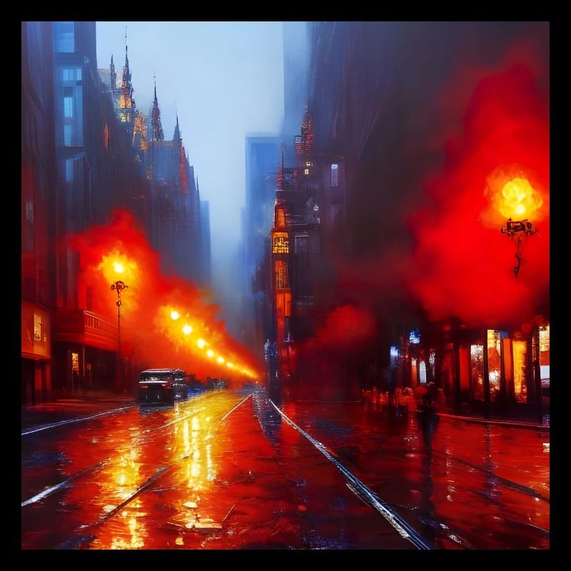 Rain Lamps - Impressionistic Style