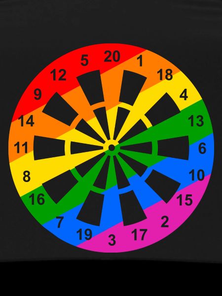 Rainbow Dartboard