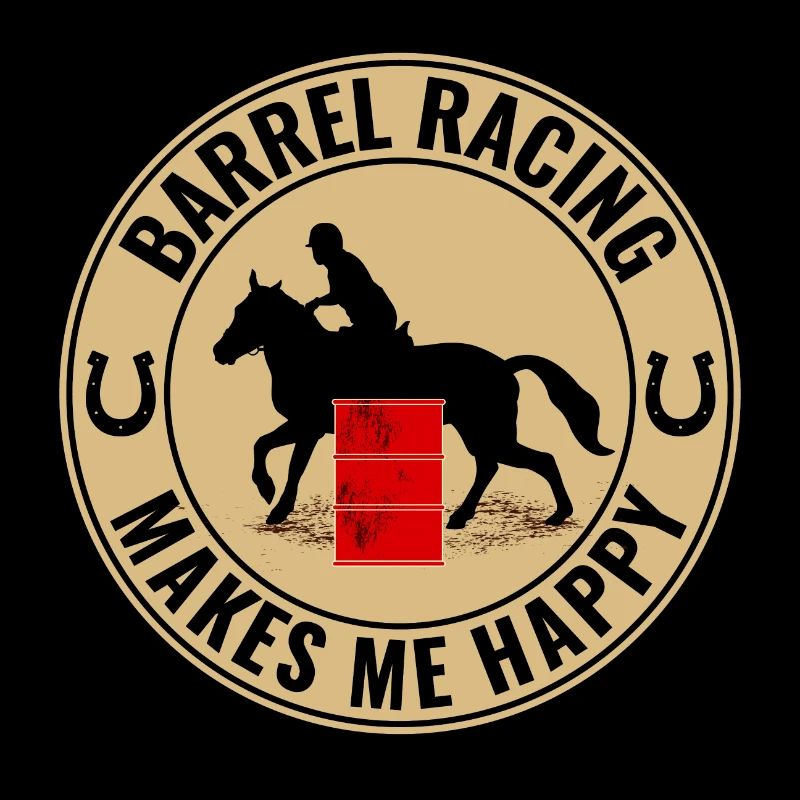 Barrel Racer Équitation Course Rodéo Drôle