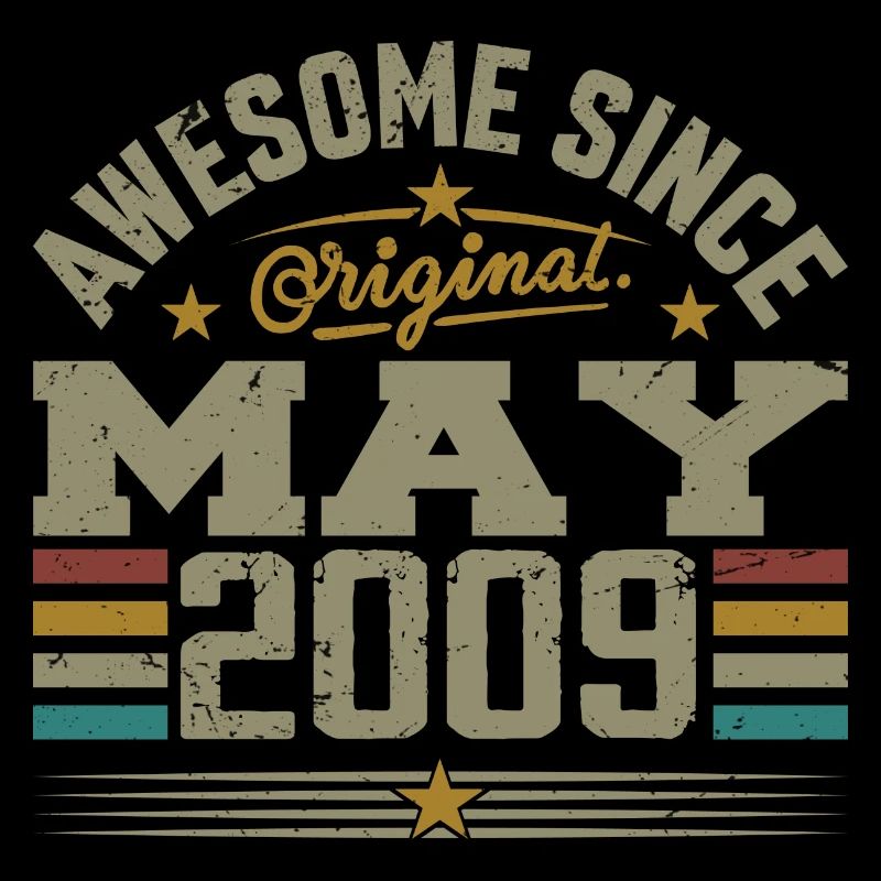 Vintage May 2009 May 2009 Born in May 2009 Original