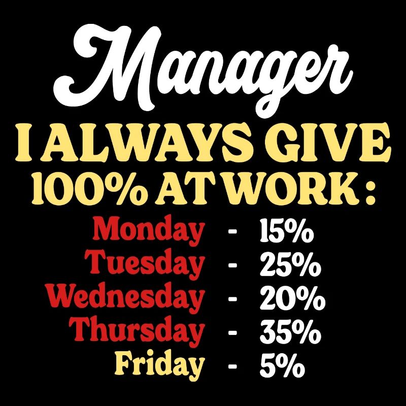 100% Au Travail Citation Drôle Manager