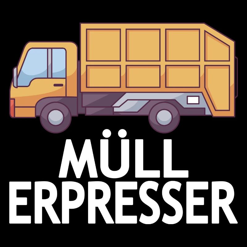 Müll Erpresser Straßenarbeiter Outfits Spruch