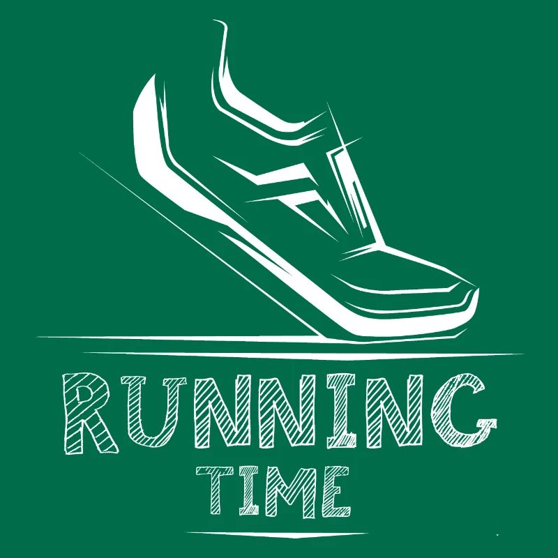 Icône de temps de course Icône d’illustration de chaussure de coureur