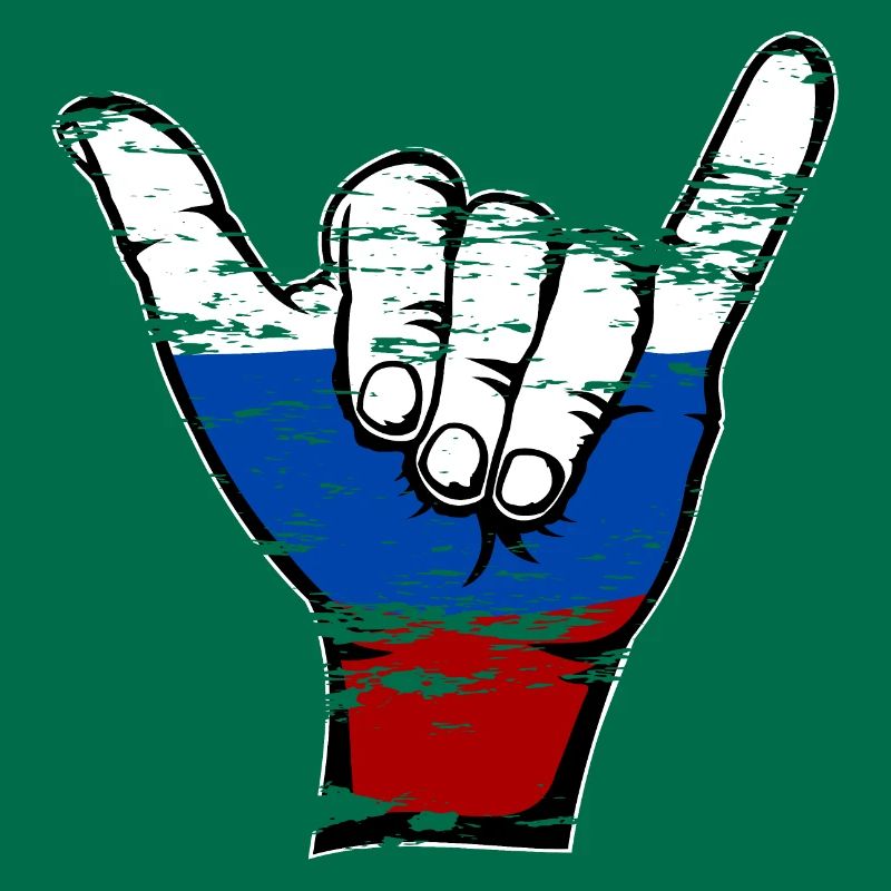 Symbole de surf du drapeau de la Russie utilisé