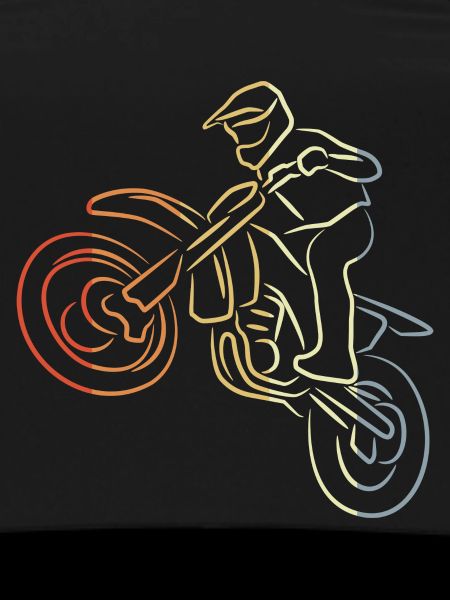 Motocross Line Drawing
