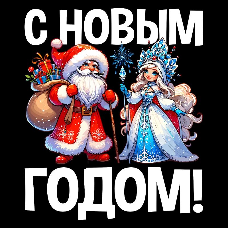Ded Moroz Snegurotschka russischer Weihnachtsmann