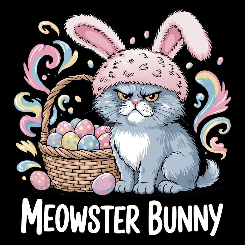 Meowster Bunny Easter Basket