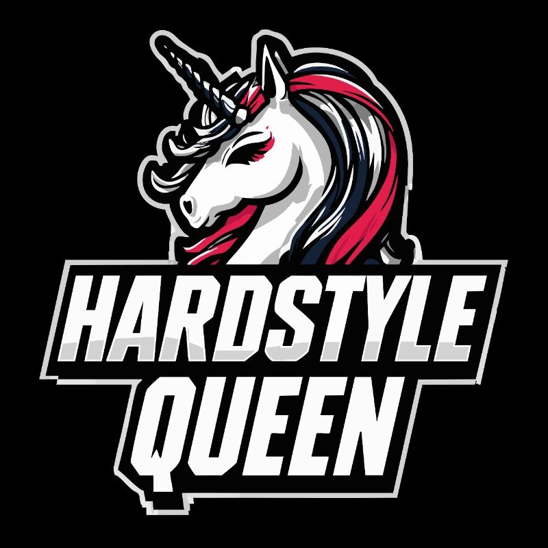 Hardstyle Queen Einhorn Design