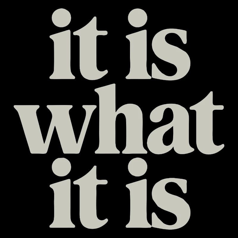 It Is What It Is: Neutral Serif Typography