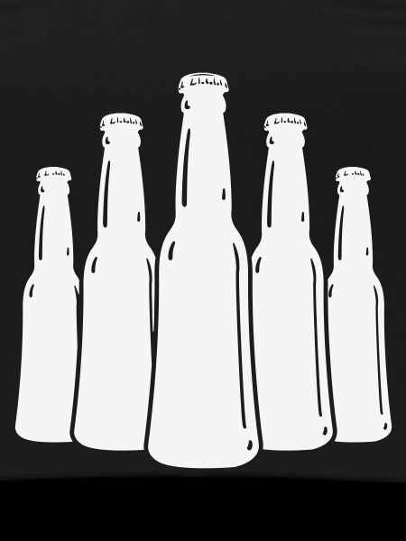Beer Bottles Silhouette