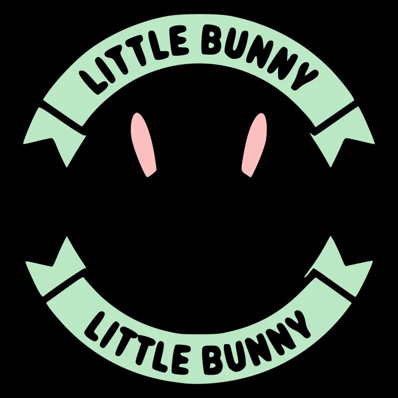 Badge du logo du petit lapin Mignon