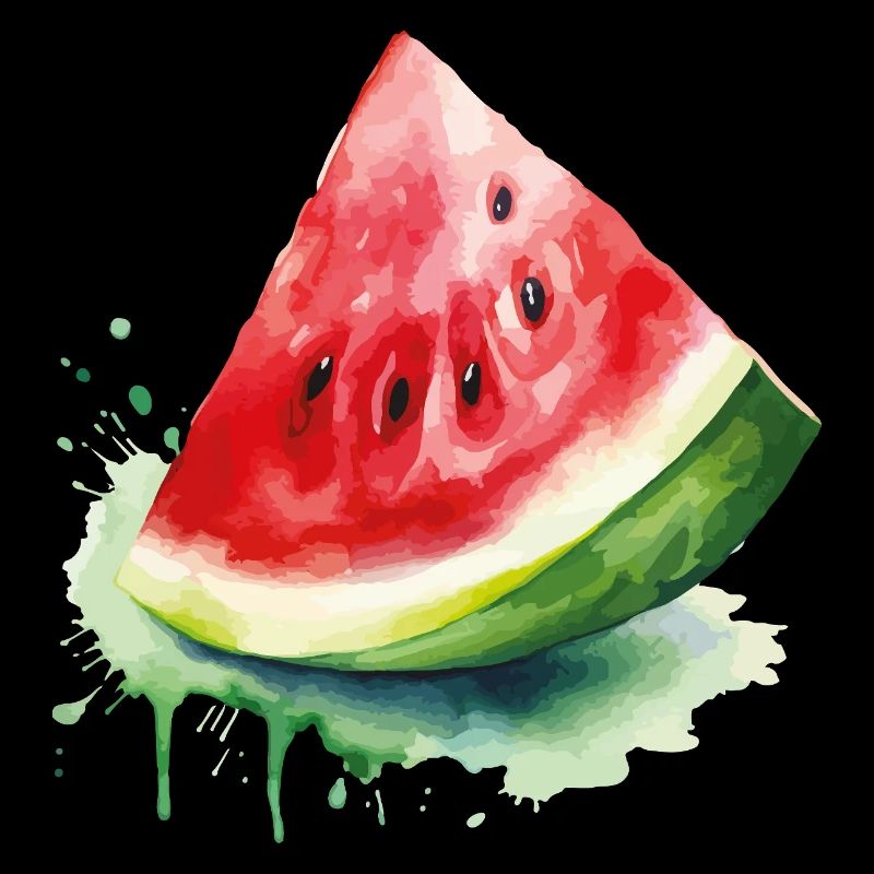 Éclaboussure d’aquarelle pastèque