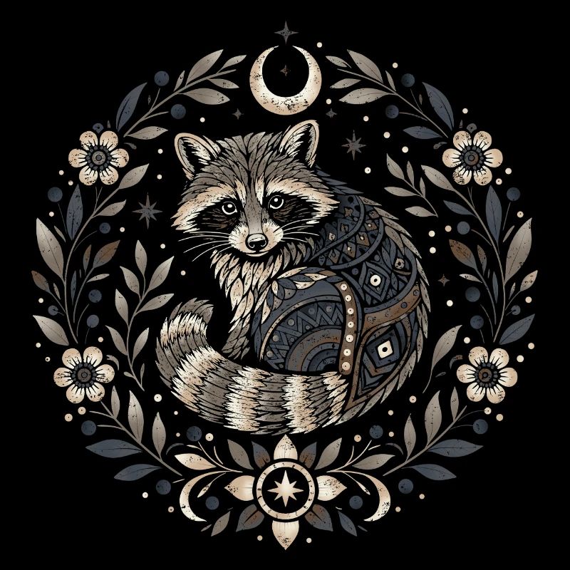 Moonpaws Raccoon Ornament