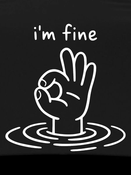 I'm fine - Ok sign hand