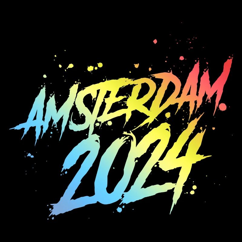 Amsterdam 2024 Bunt Urlaub Team