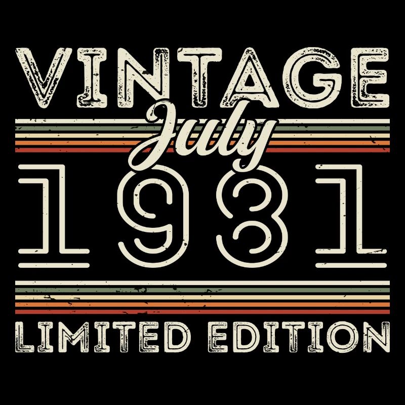 Juli 1981 Juli Geburtstagsgeschenk Juli 1981