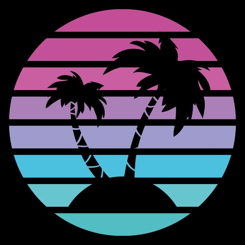 Soleil rétro de Palm Island