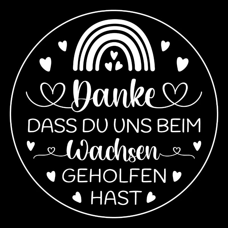 Boho Regenbogen Danke Abschied Kita Kindergarten