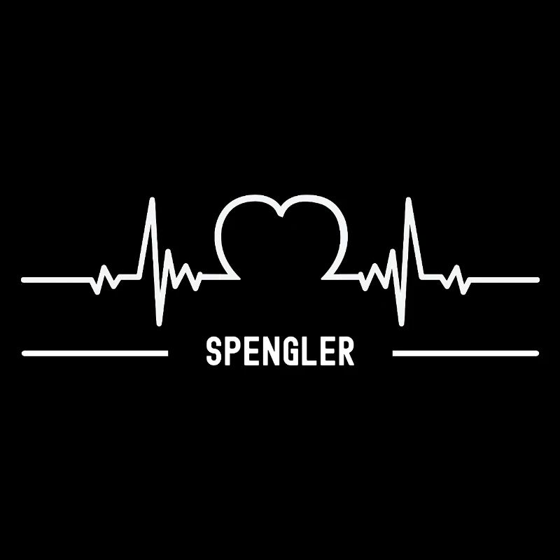 Spengler Herzschlag Herz Klempner Beruf Blechner
