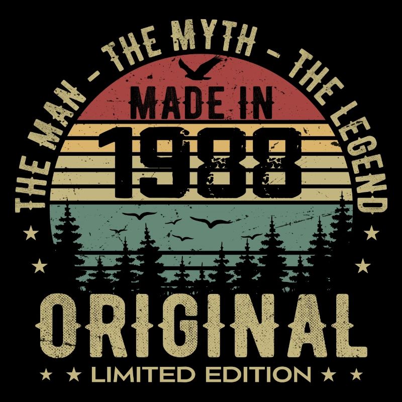 Original 1988 Retro 1988 Geburtstagsgeschenk 1988