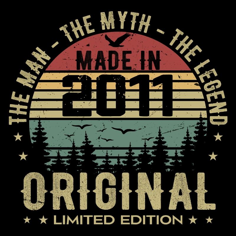 Original 2011 Retro 2011 Cadeau Anniversaire 2011