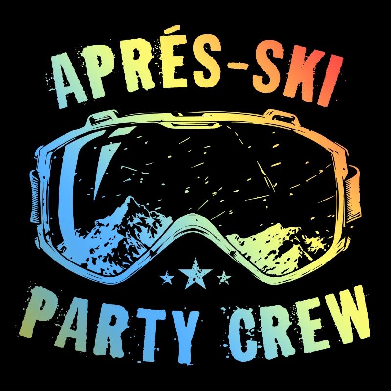 Apres Ski Party Crew Spruch Bunt