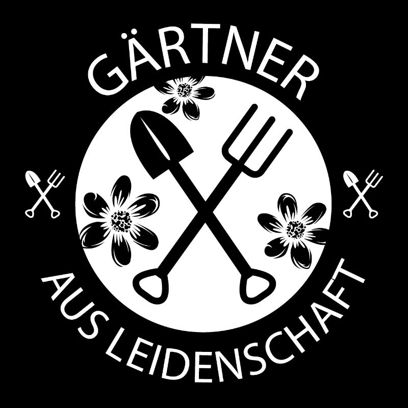 Jardin Amour Jardinier Passion Nature Fleur Logo