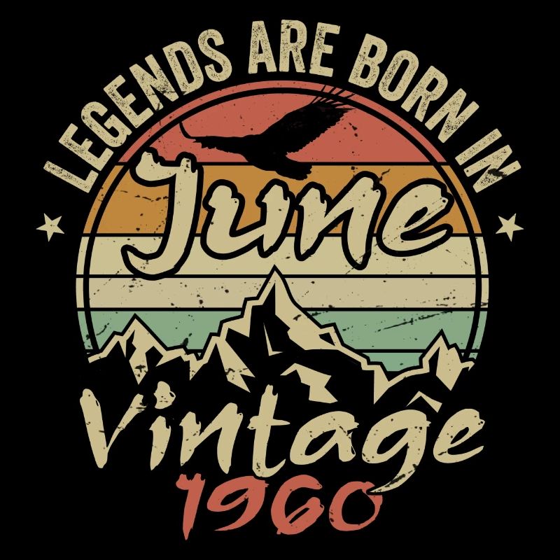 Geburtstag Juni 1960 geboren im Juni 1960 Retro 1960