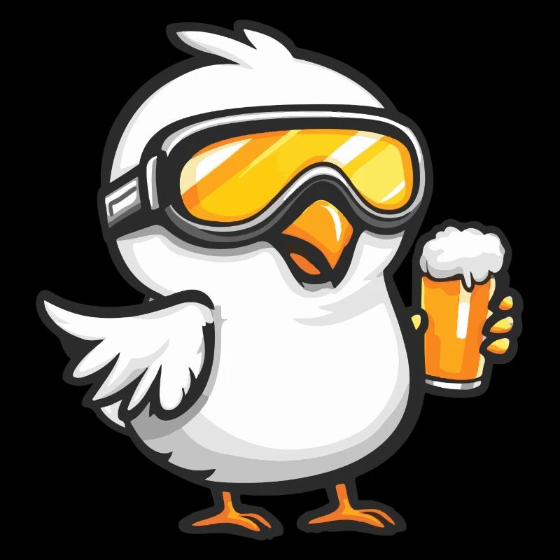 Taube Vogel Ski Bier