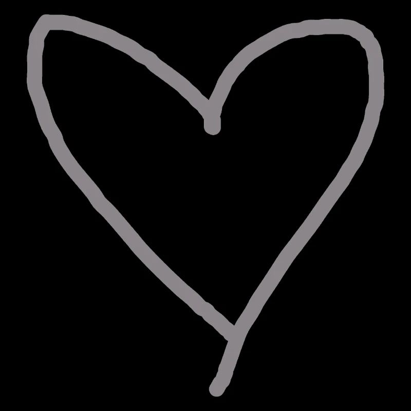 Coeur gris idée cadeau amour amoureux