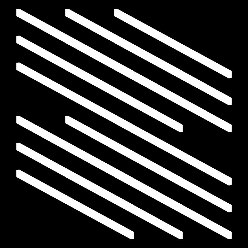 Minimalistisches Design mit diagonalem Linienmuster