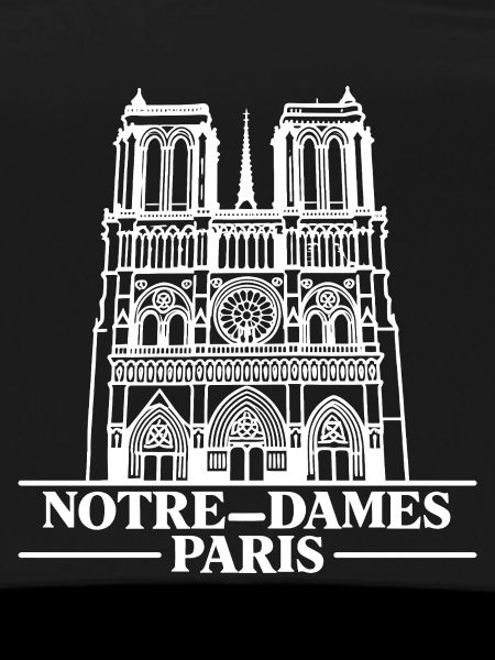 Notre-Dame Paris Gothic Silhouette