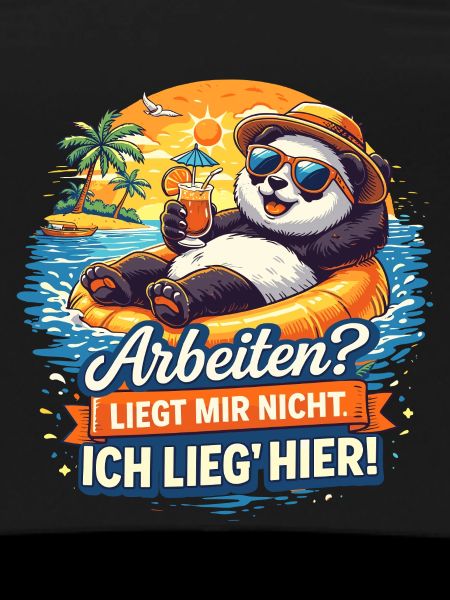 Panda Strandurlaub: Arbeit? Mir Nicht