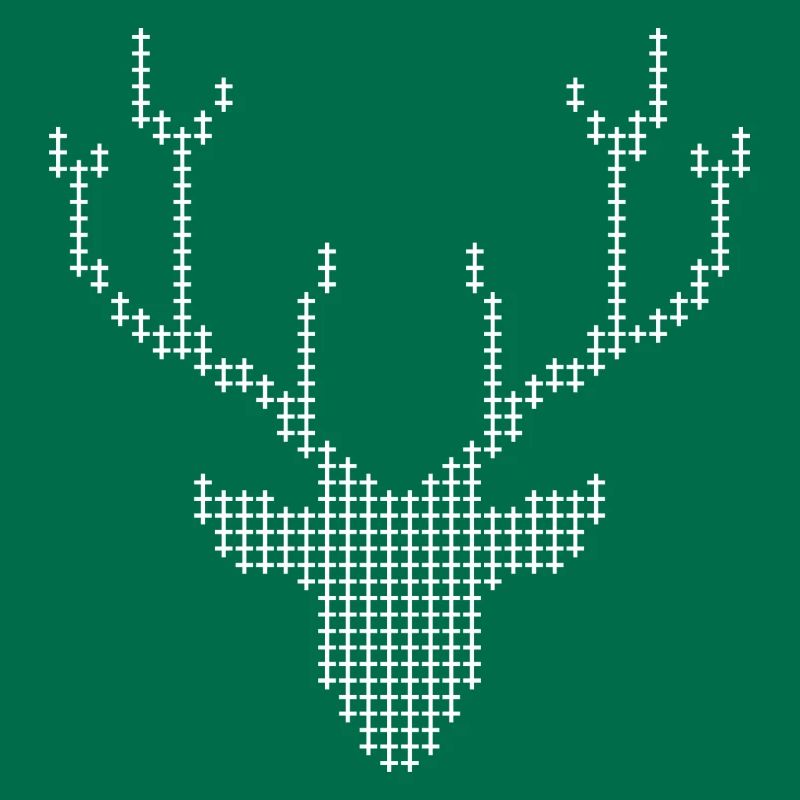 Pixel Deer-Geweihe