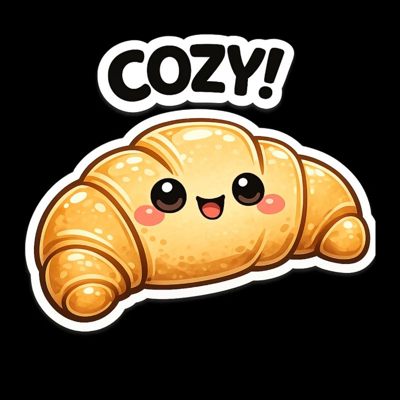 Cozy Croissant Kawaii