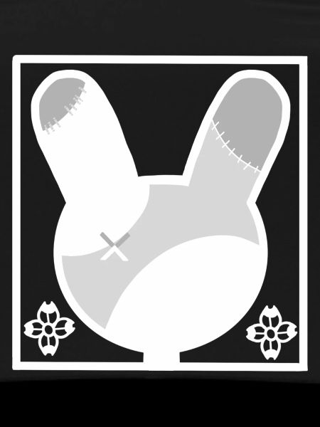 Silhouette du lapin-patchwork