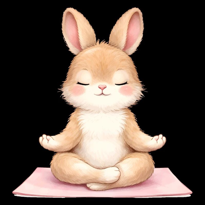 Description du lapin méditant dans le yoga