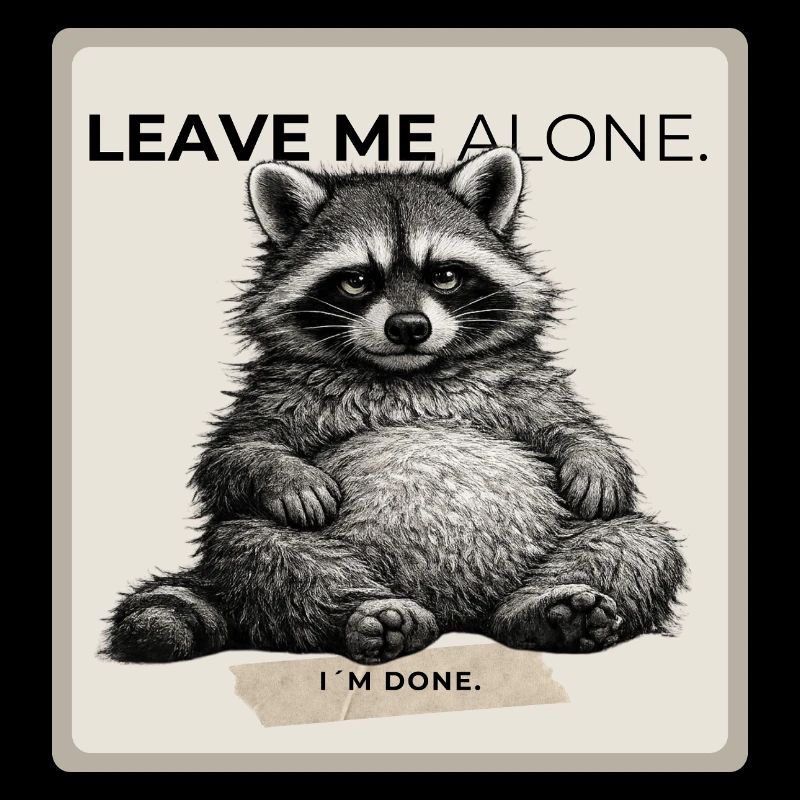Leave Me Alone Raccoon Meme