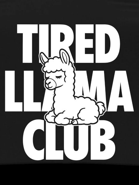 Tired Llama Club müdes Lama