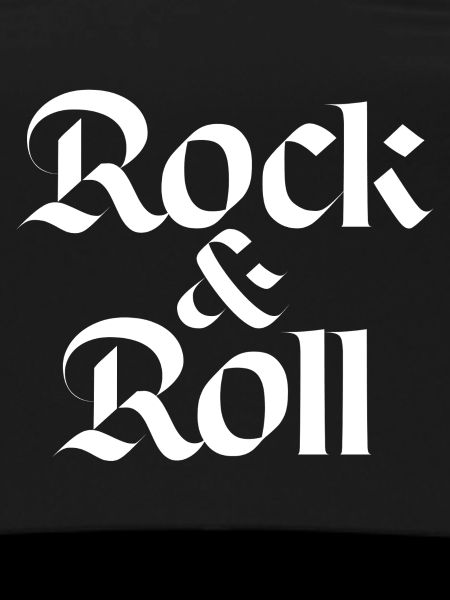 Rock'n'Roll-Gothic-Typografie