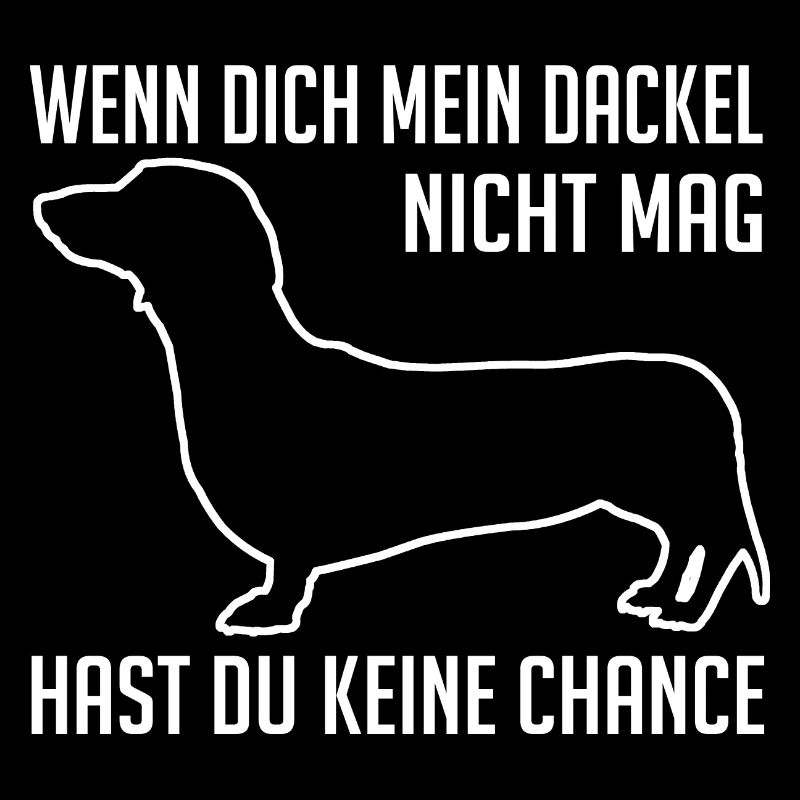 Dackel ist mutig, der Dackel hat ein großes Herz