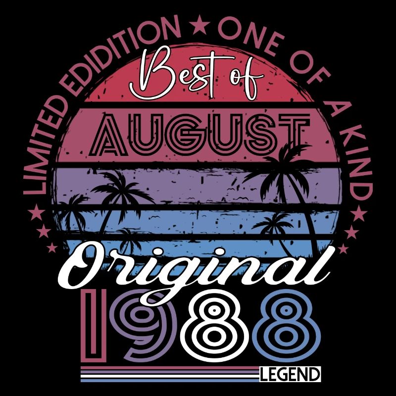 Original Août 1988 34th Birthday Gift Fun
