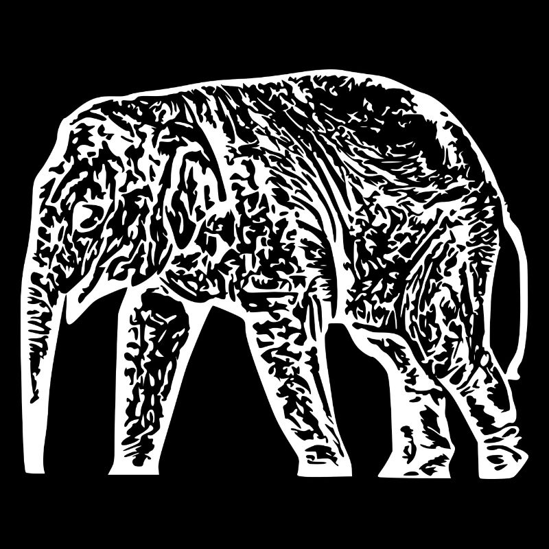 Elefant Baby weiß