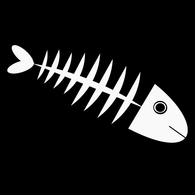 Fischgräte Fisch angeln