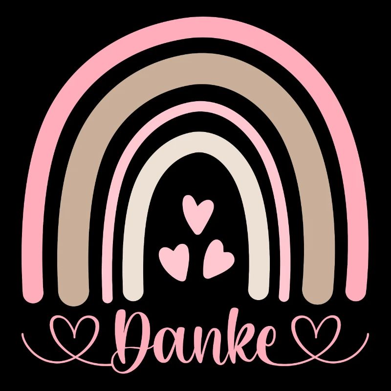 Danken - Danke sagen - Boho Regenbogen - Danke