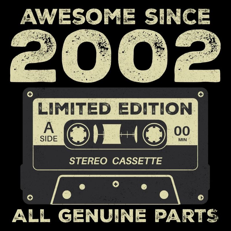 2002 Anniversaire Né En 2002 Millésime Rétro