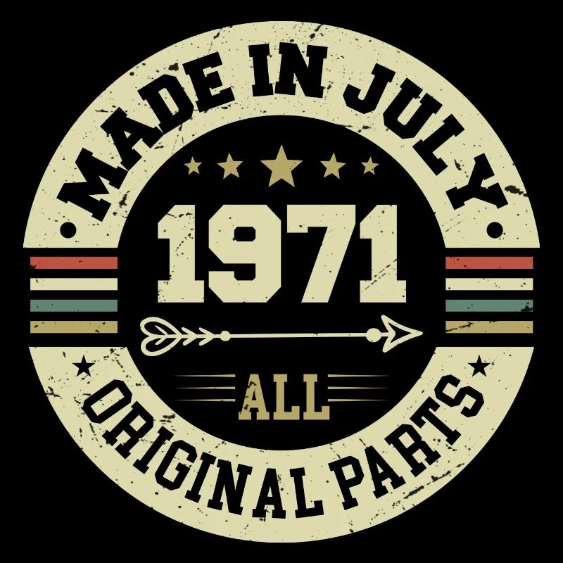 Juli 1971 Geburtstagsgeschenk 1971 I Made in July